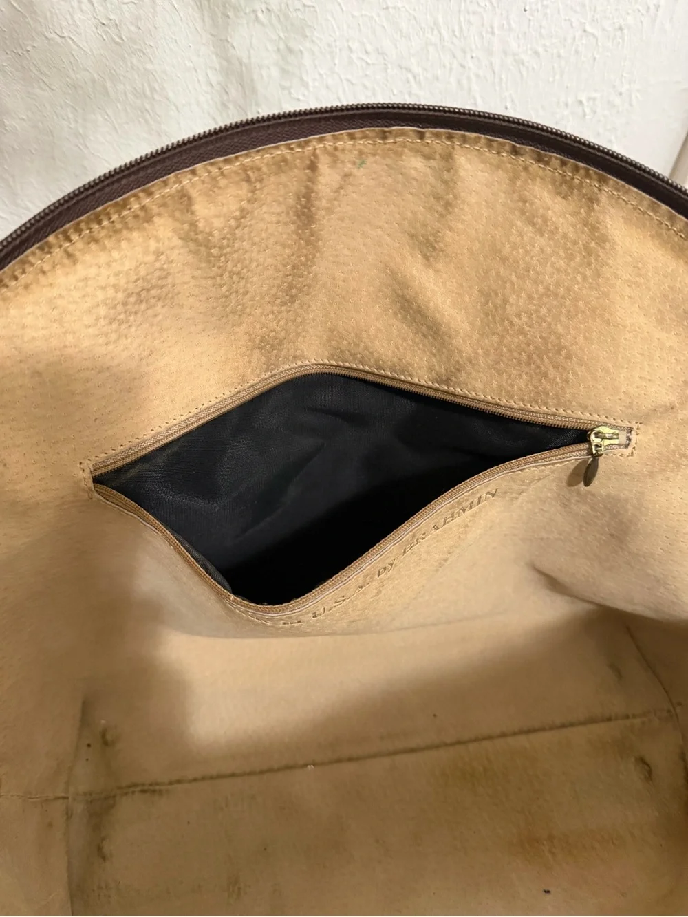 Vintage Brahmin Black Leather Dome Satchel with Croc Trim - Picture 6 of 12